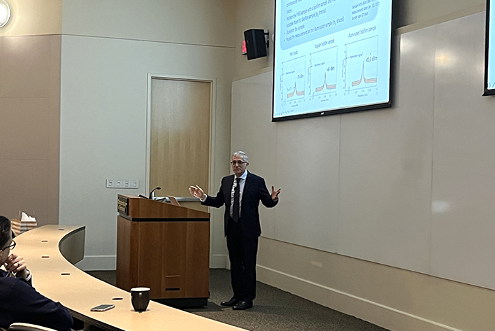 Kamal Sarabandi presenting a lecture at Georgia Tech